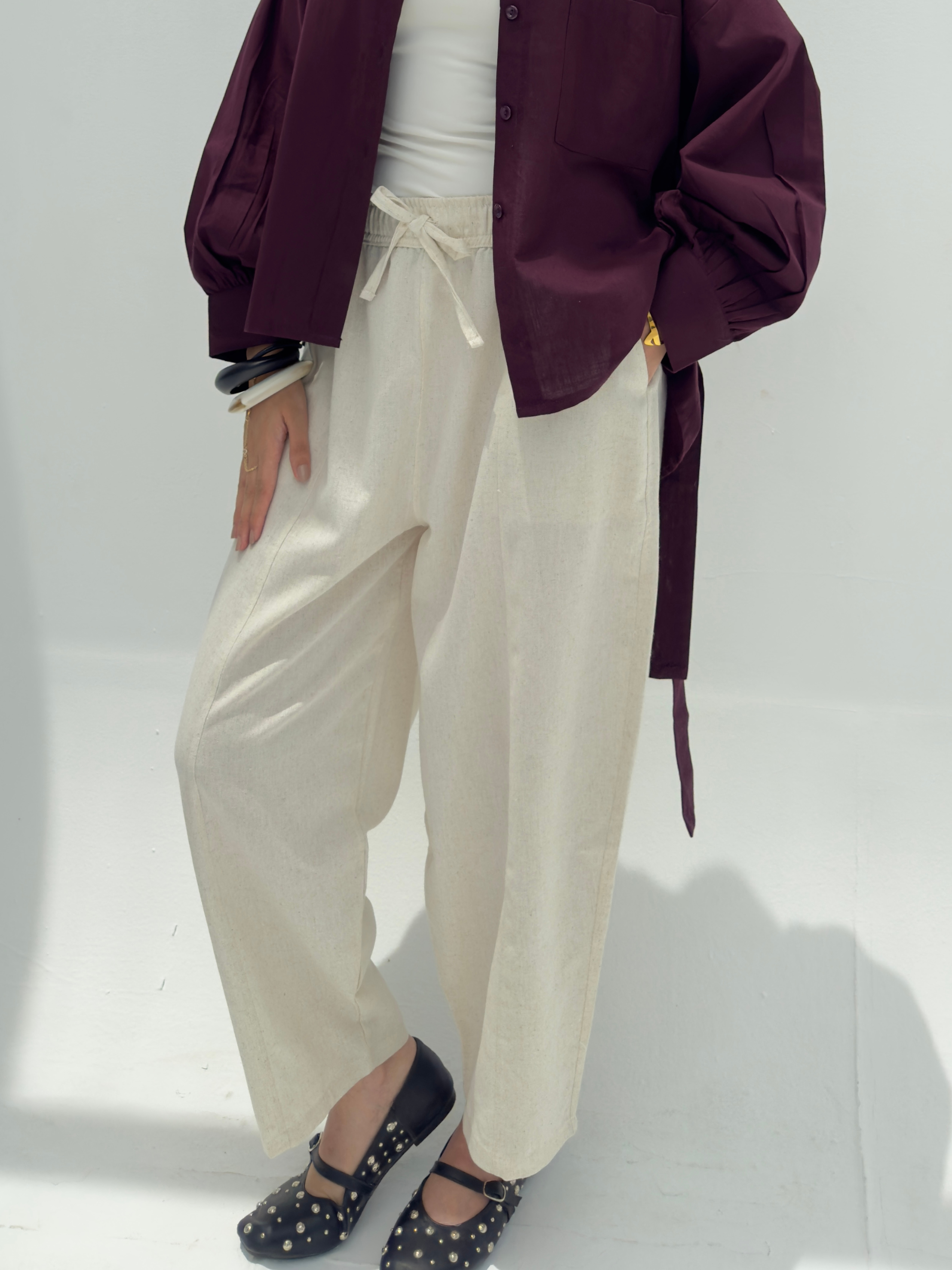Ballon Pant - Beige