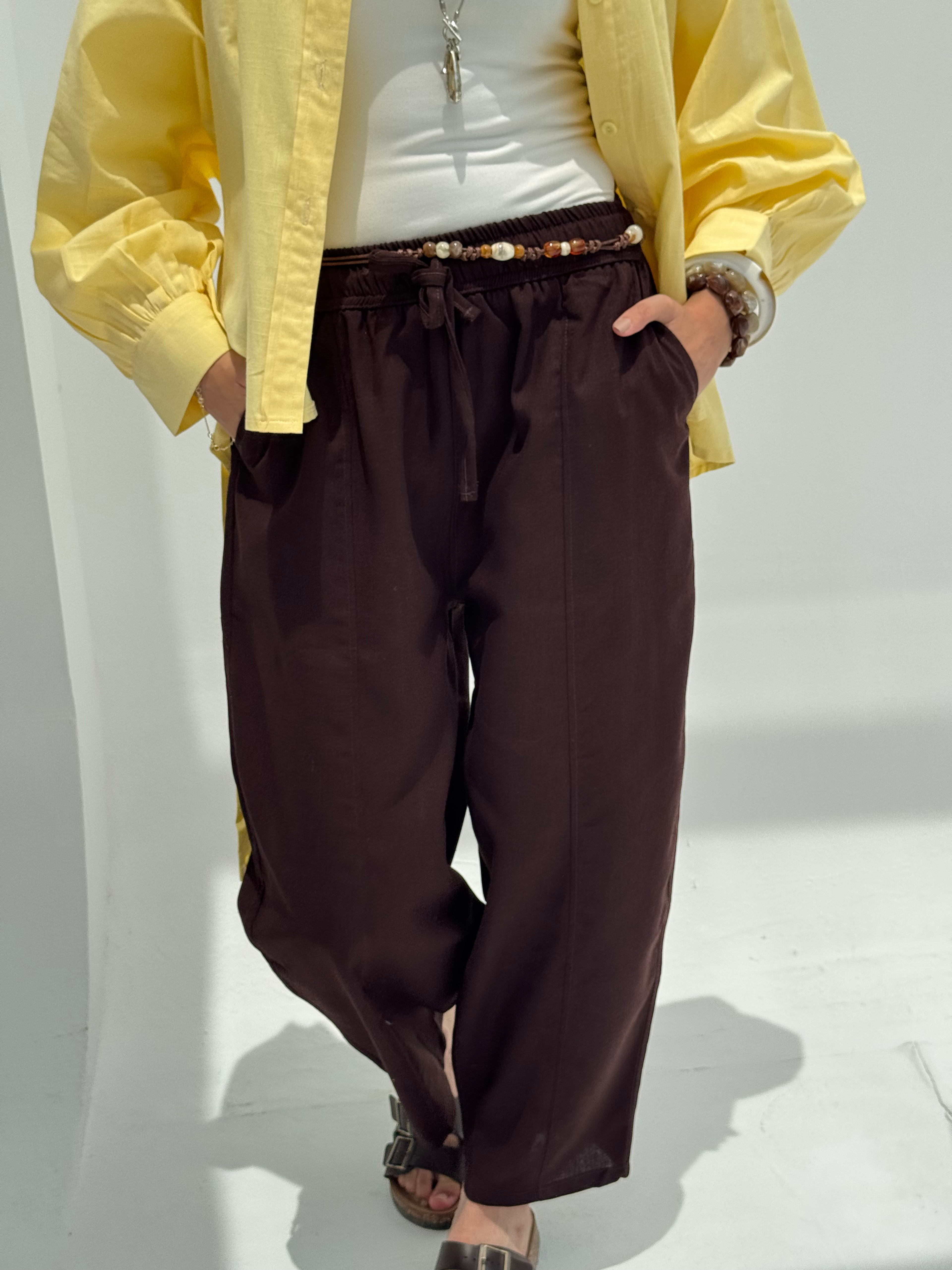 Ballon Pant - Brown