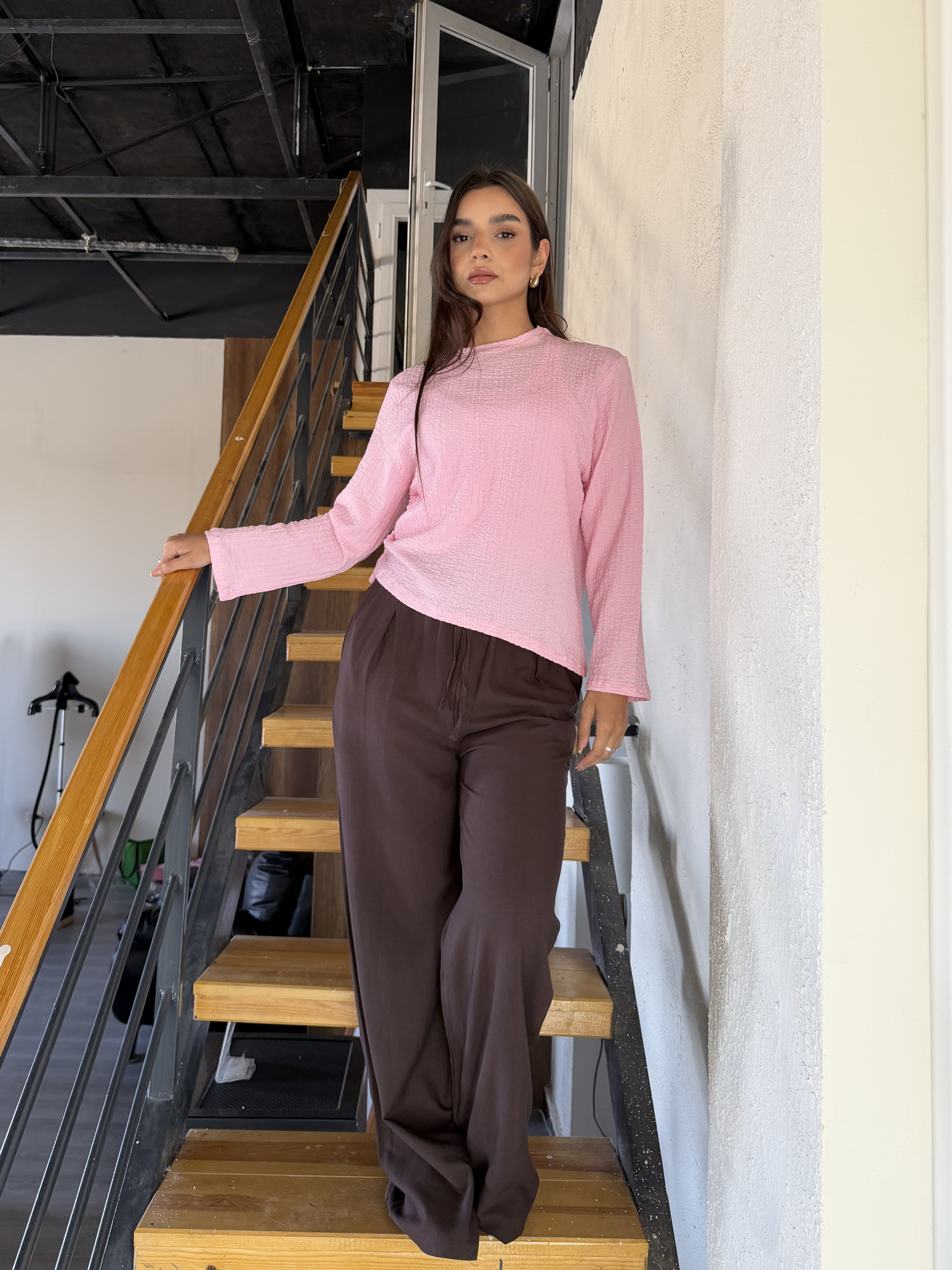 Wide Leg Pant - brown