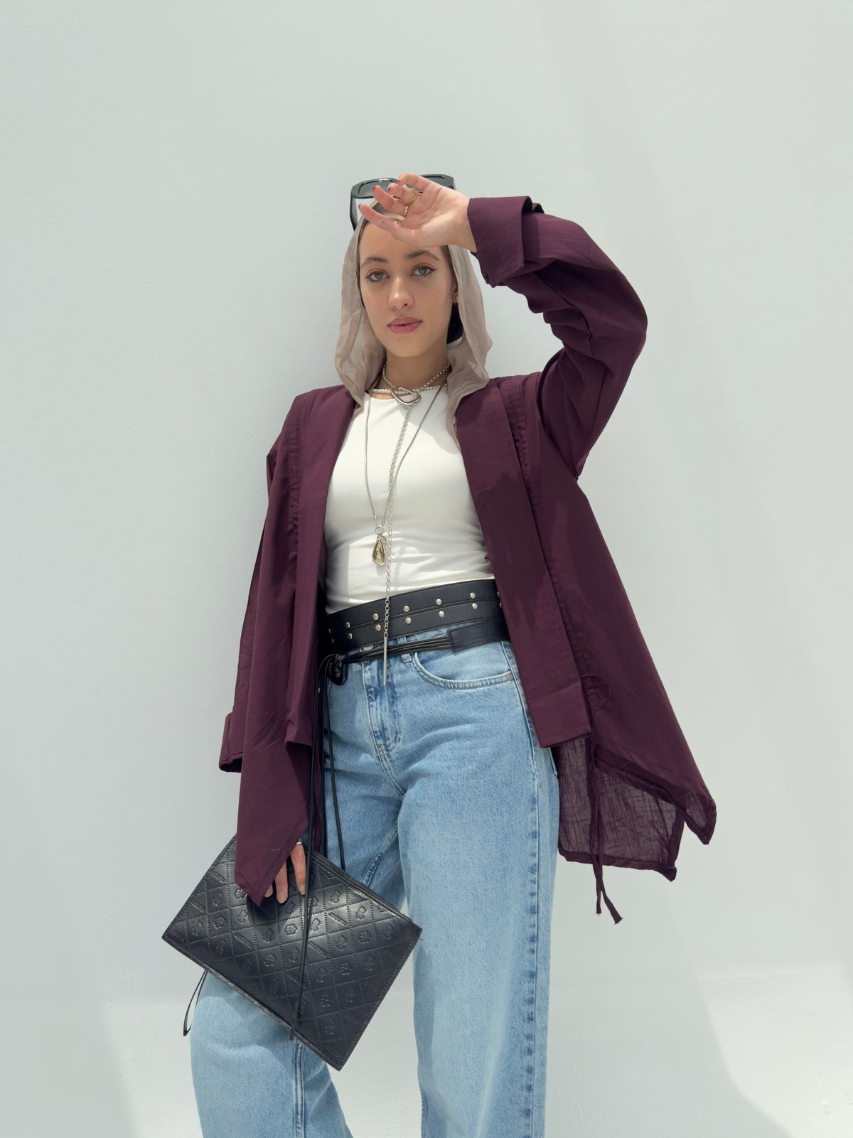 Bloom kimono- Burgundy