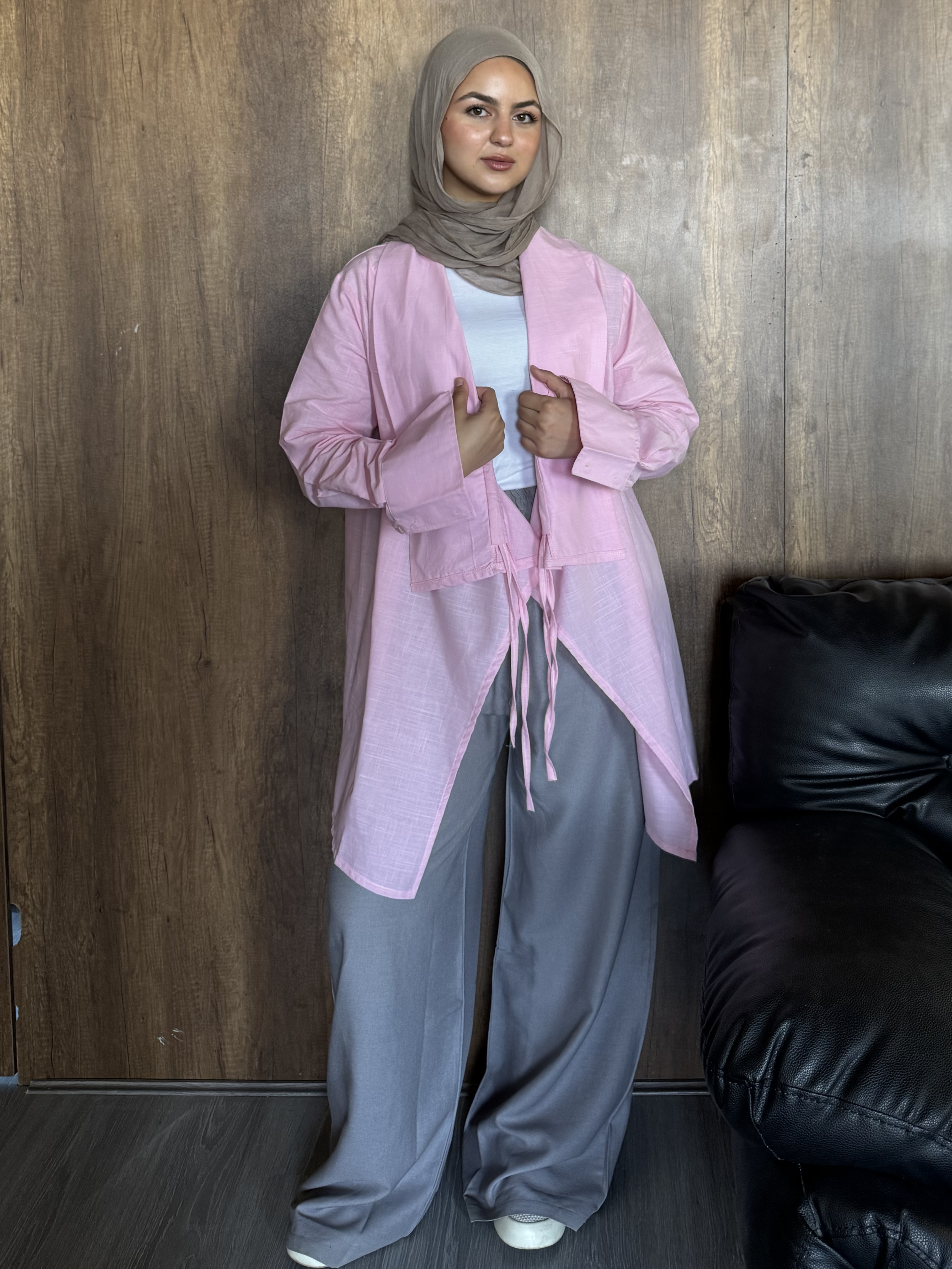 Wide Leg Pant - Gray