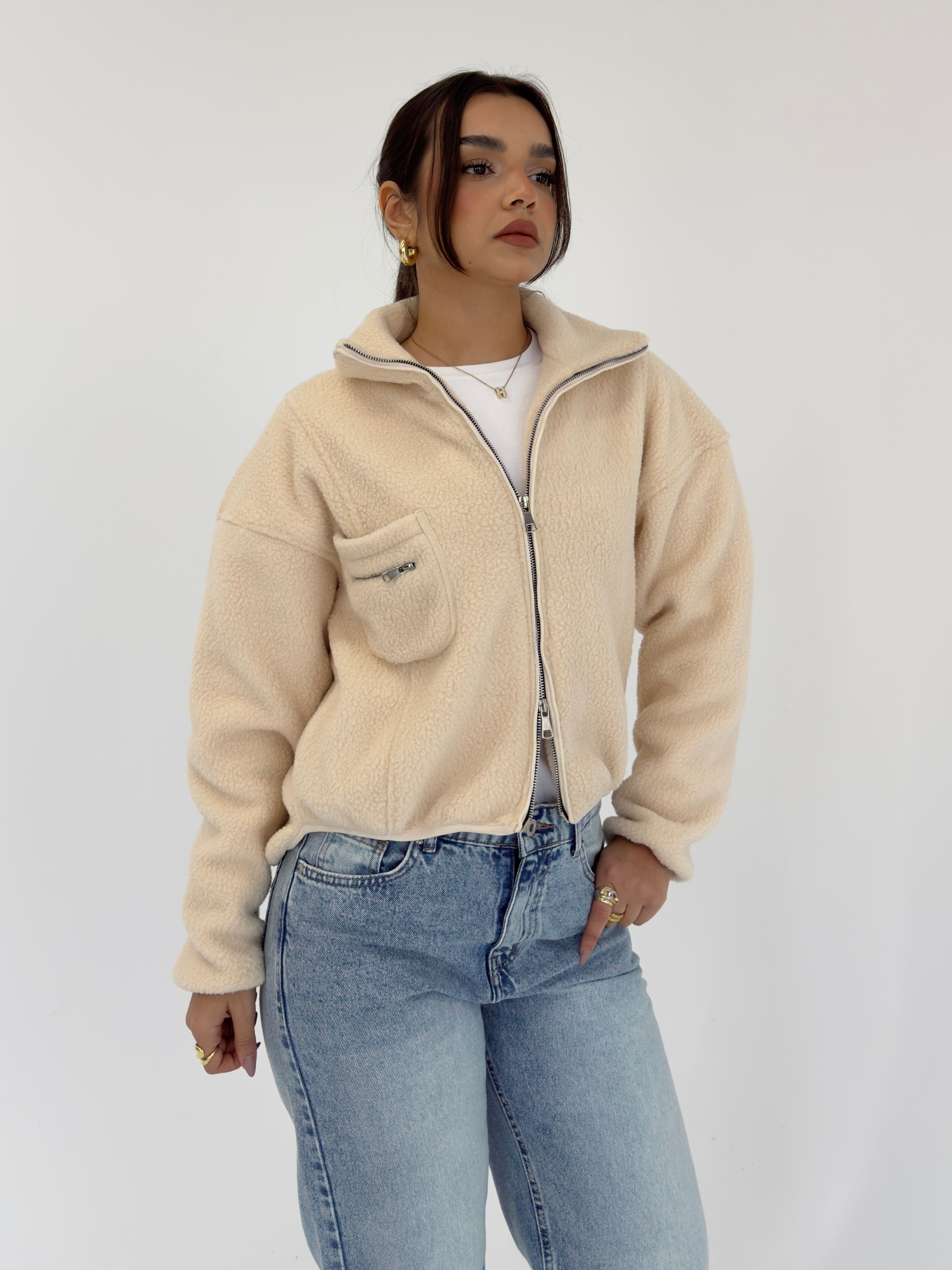 TEDDY JACKET - Beige