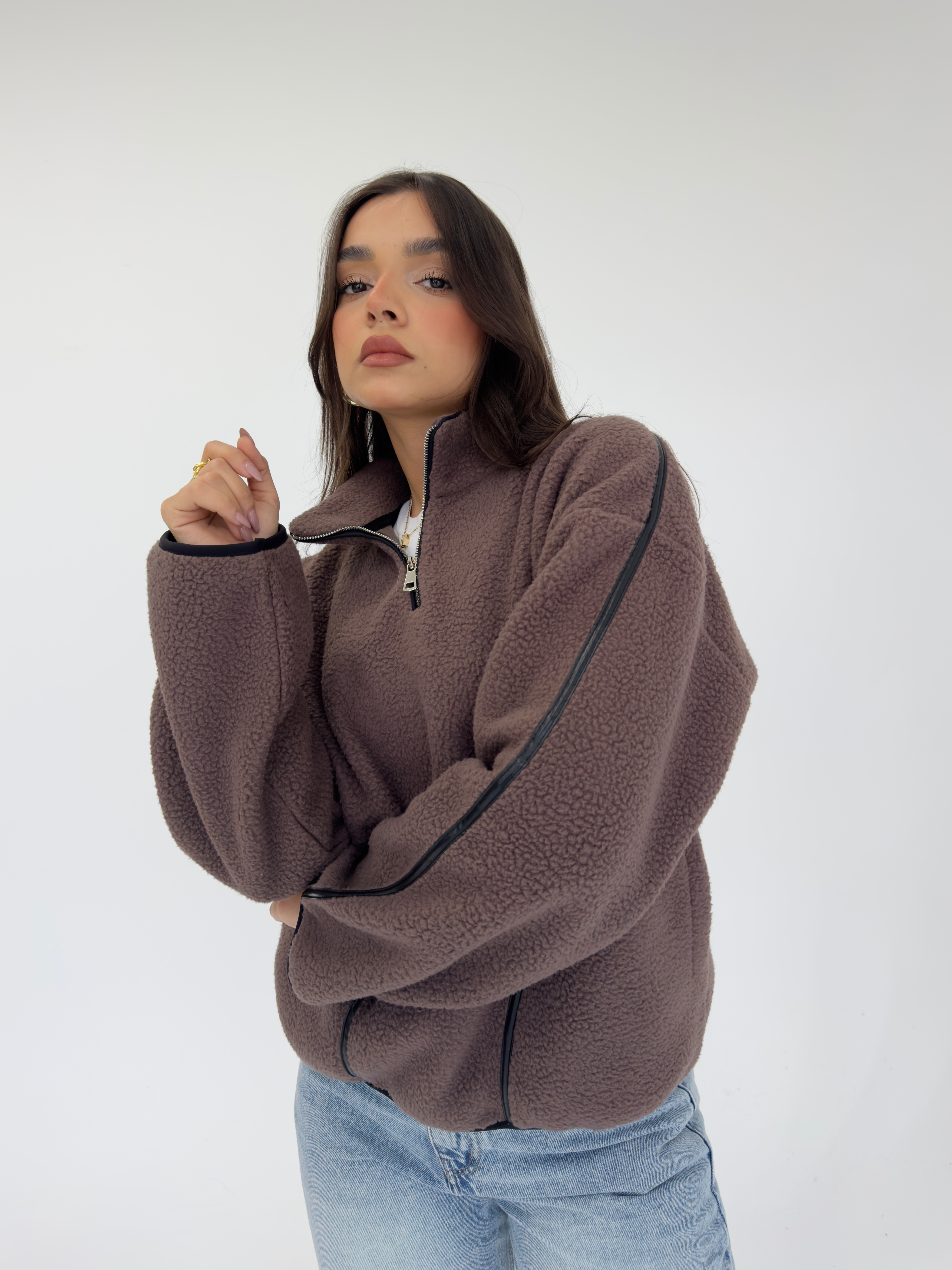 TEDDY SWEATR - Brown