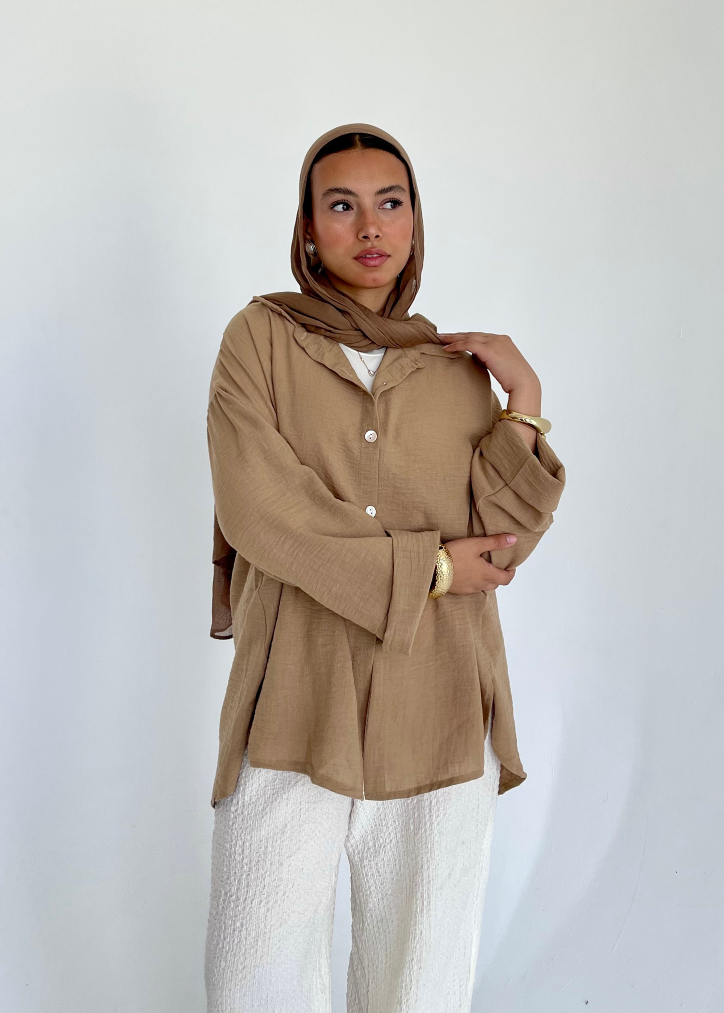 OverSized Shirt - Sand Beige