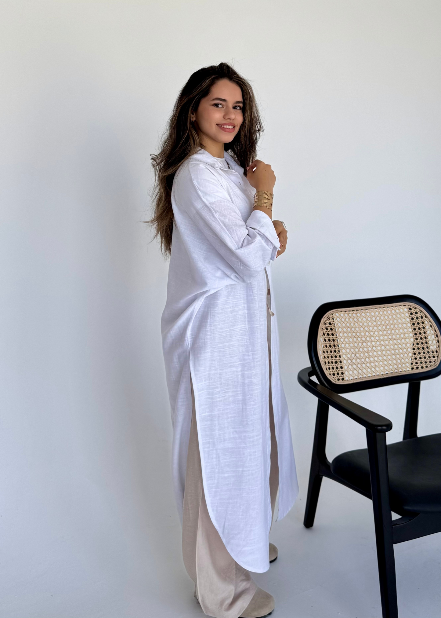 Long Shirt- White