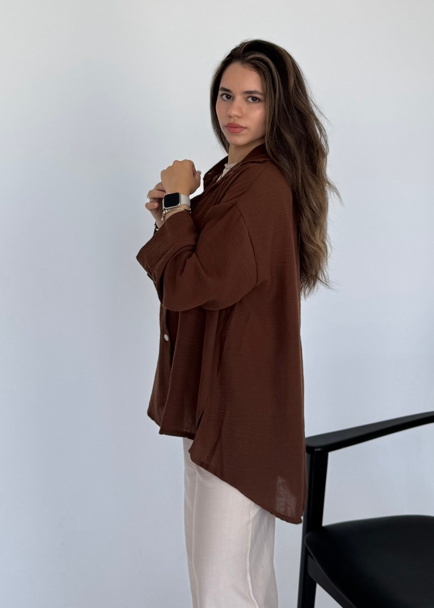 OverSized Shirt - Cocoa Brown
