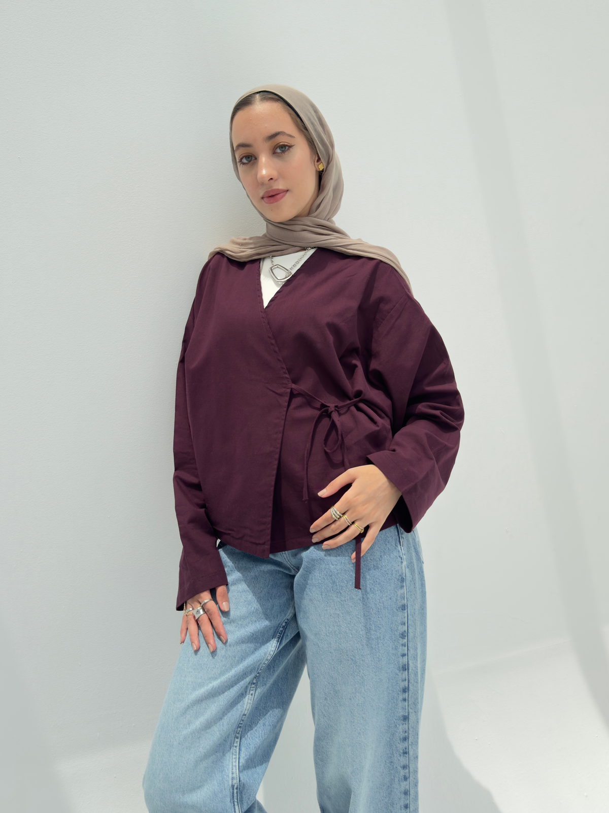 Tokyo Blouse - Burgundy