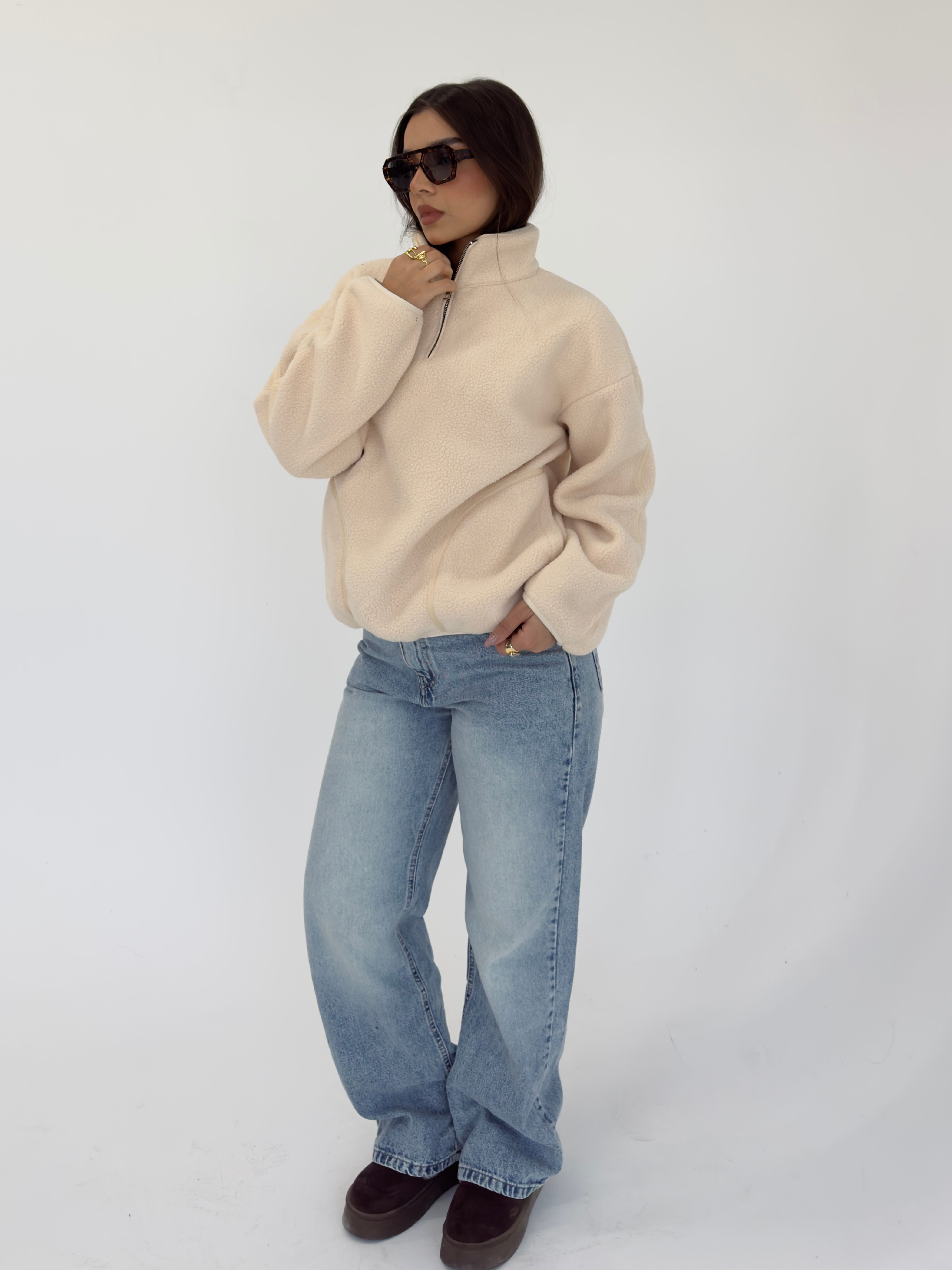 TEDDY SWEATR - Beige