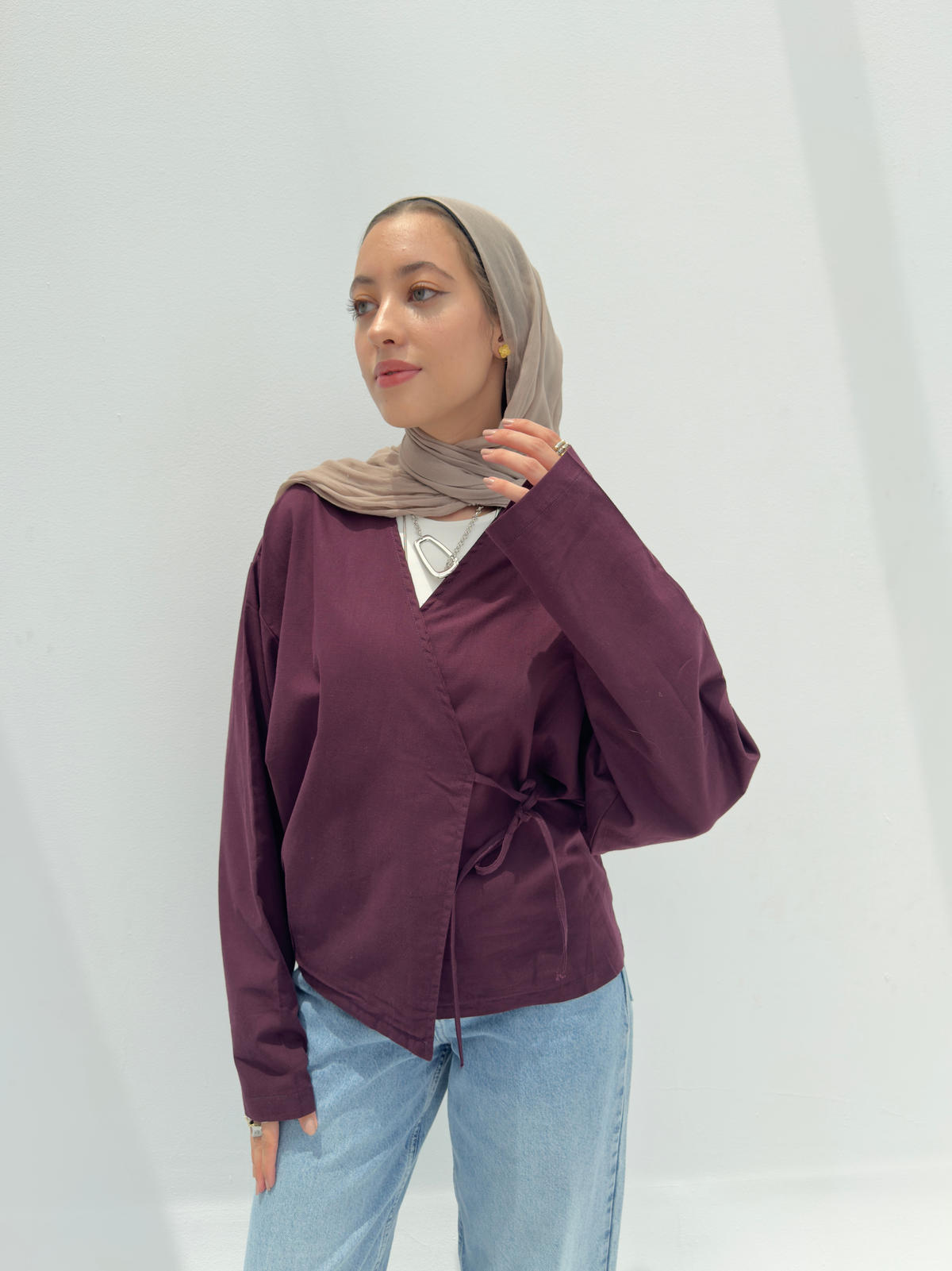 Tokyo Blouse - Burgundy