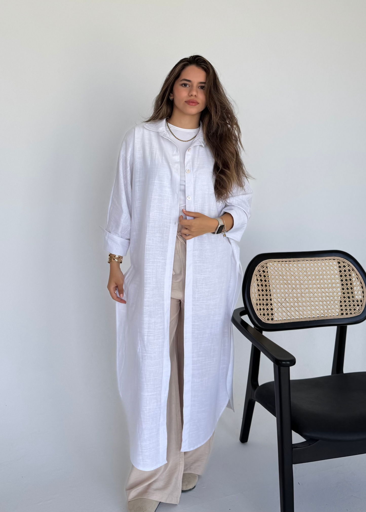 Long Shirt- White