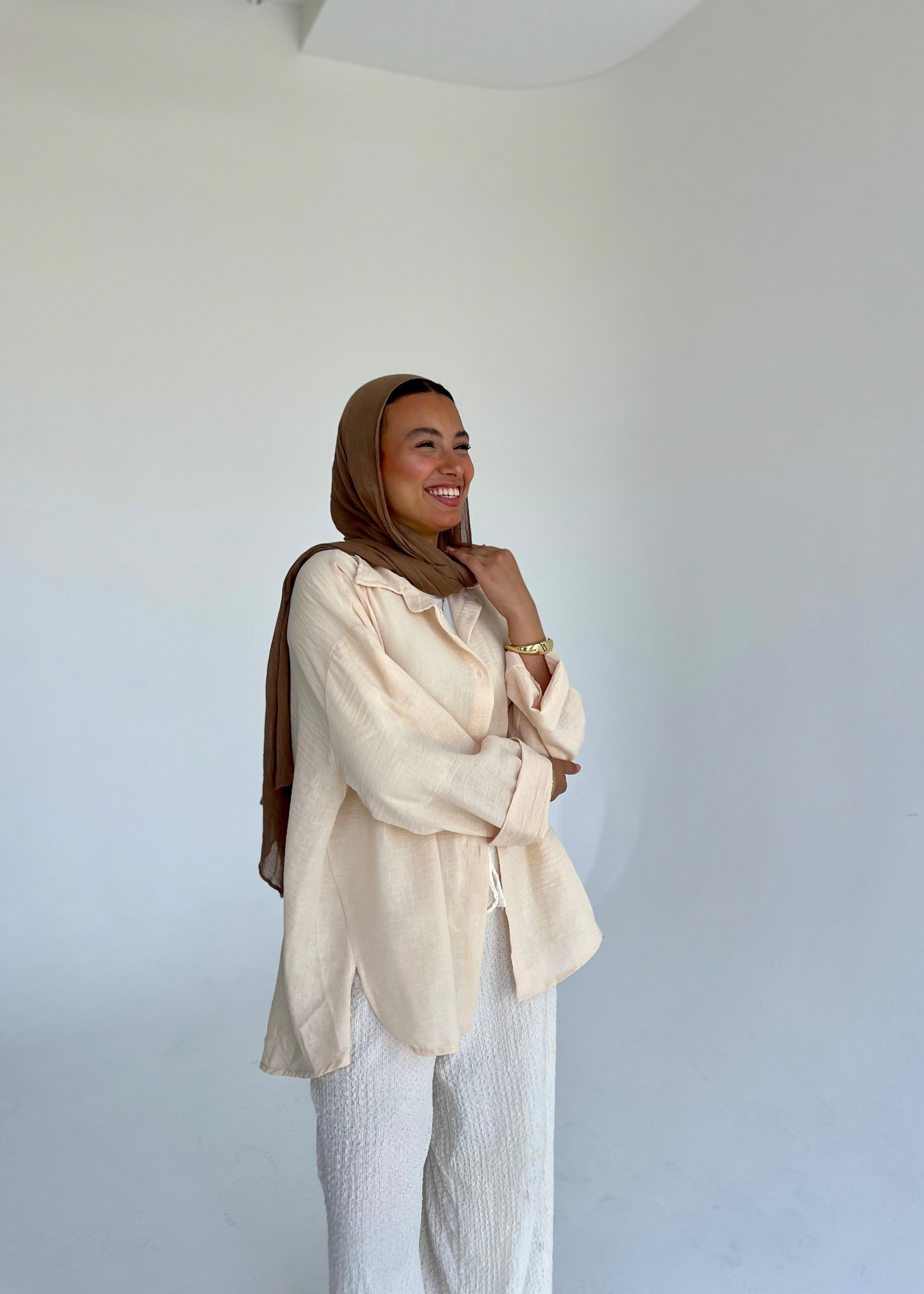 OverSized Shirt - Light Cream