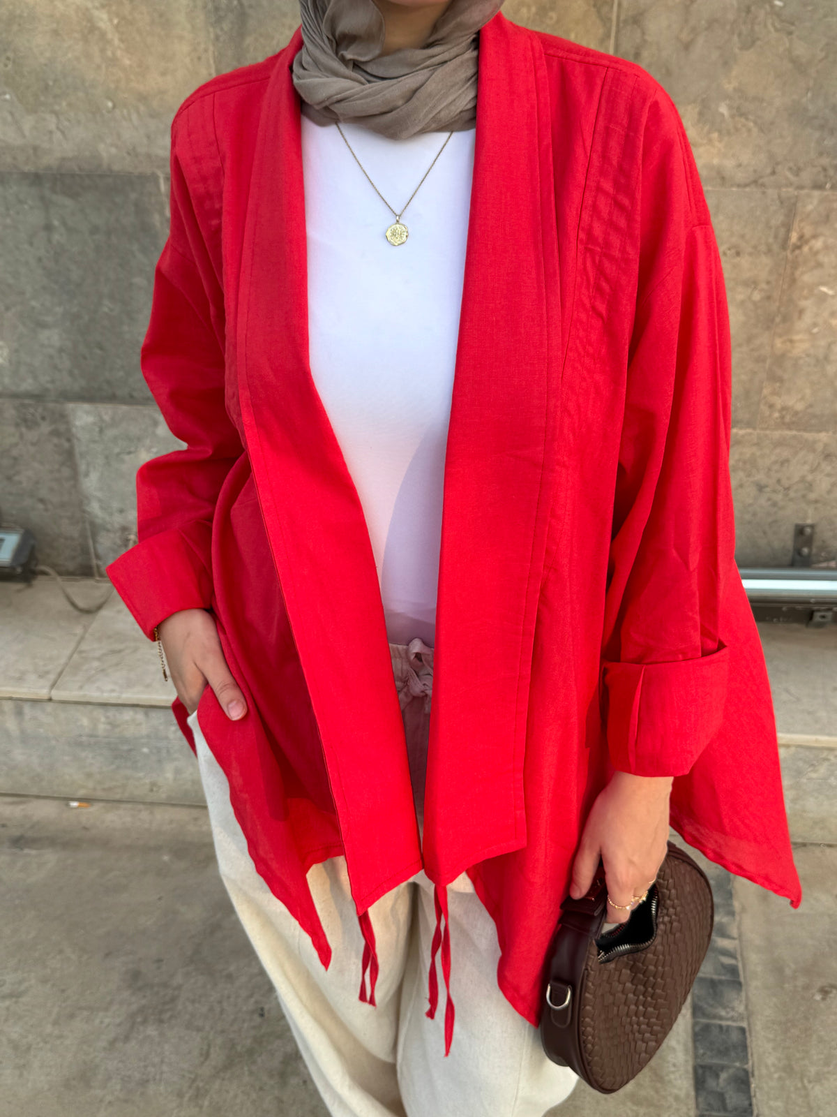 Bloom kimono- Red