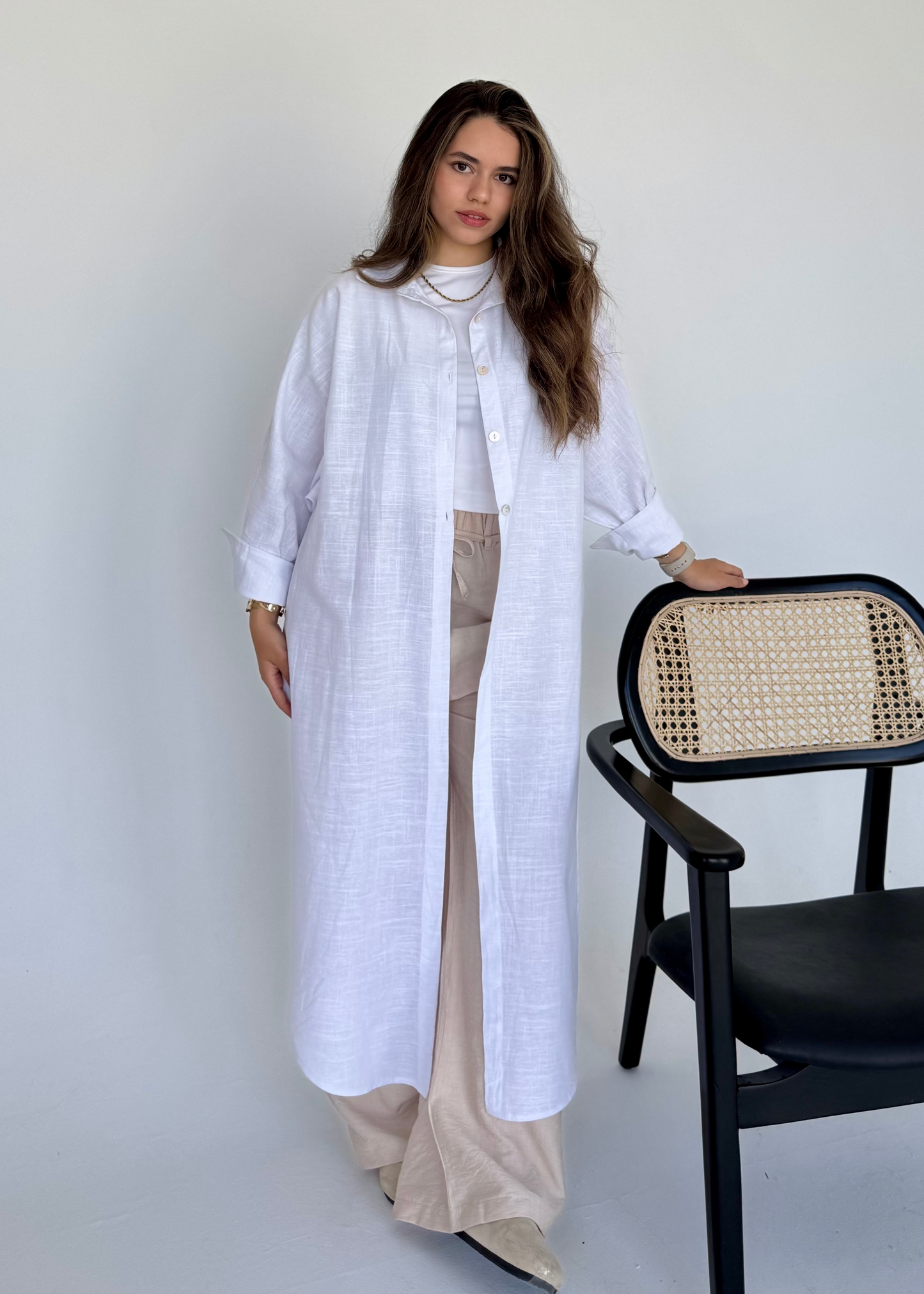 Long Shirt- White