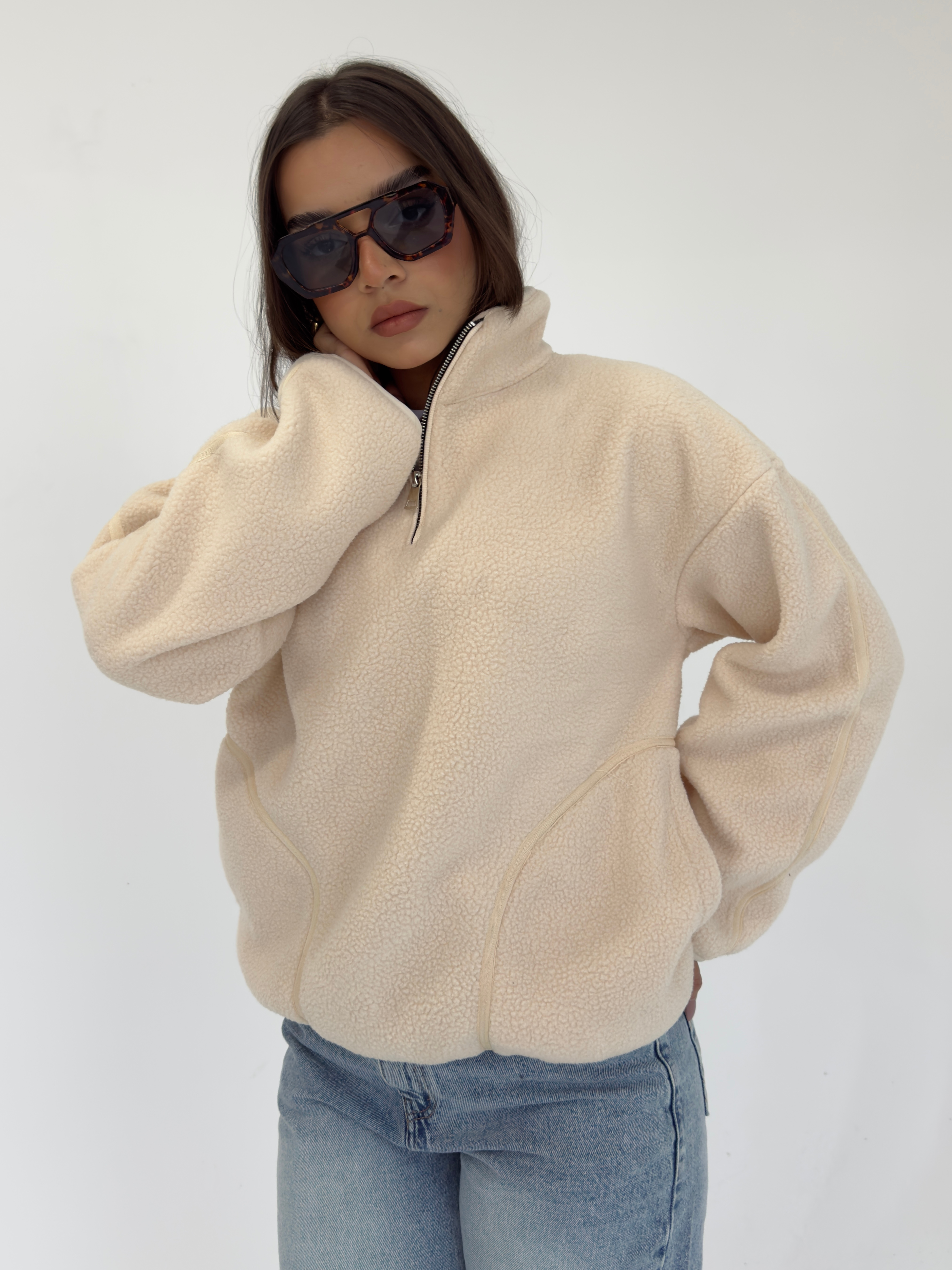 TEDDY SWEATR - Beige