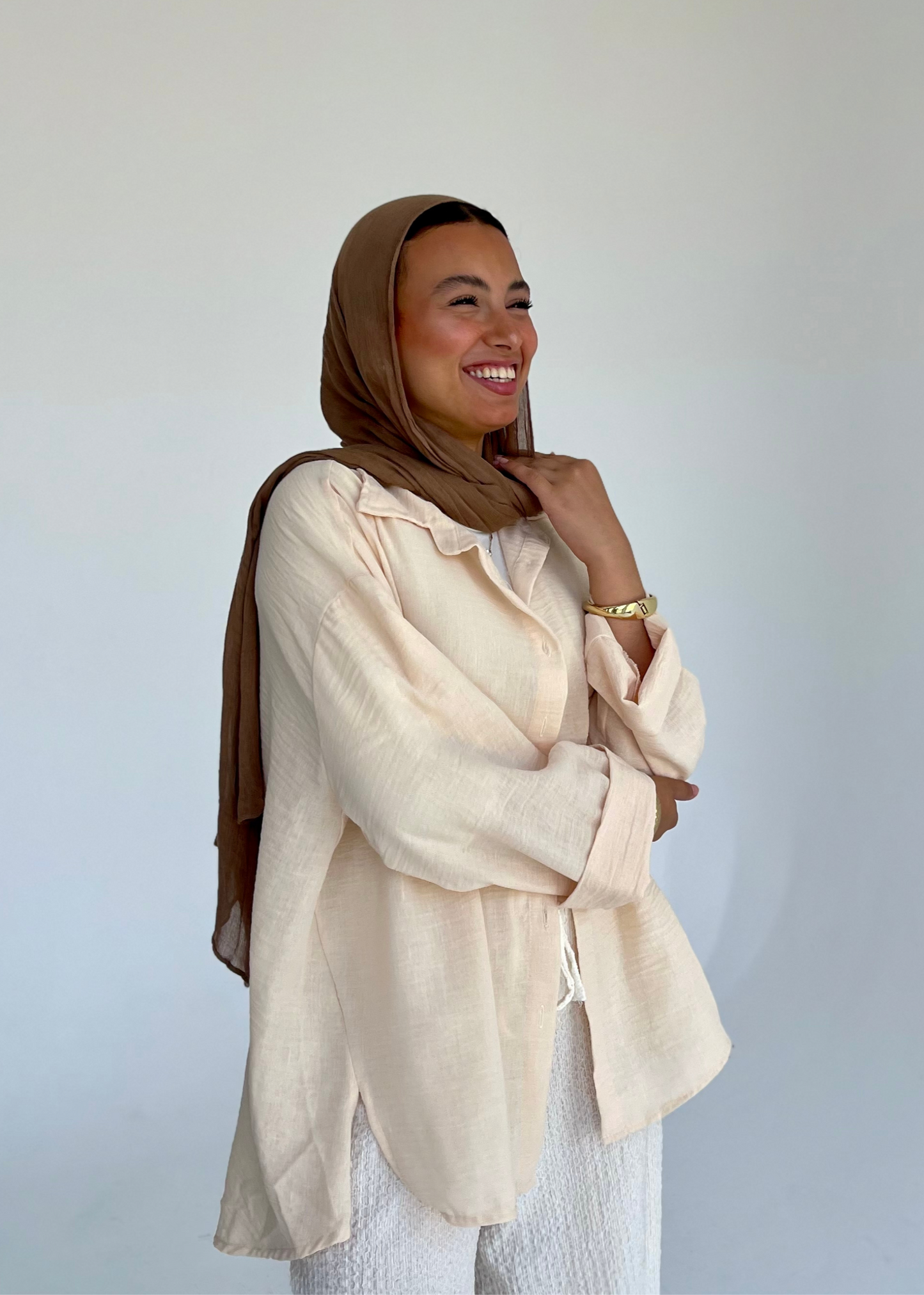 OverSized Shirt - Light Cream