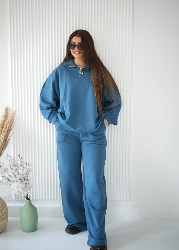 Twin’Set Quarter Zip ( Cayn Blue )