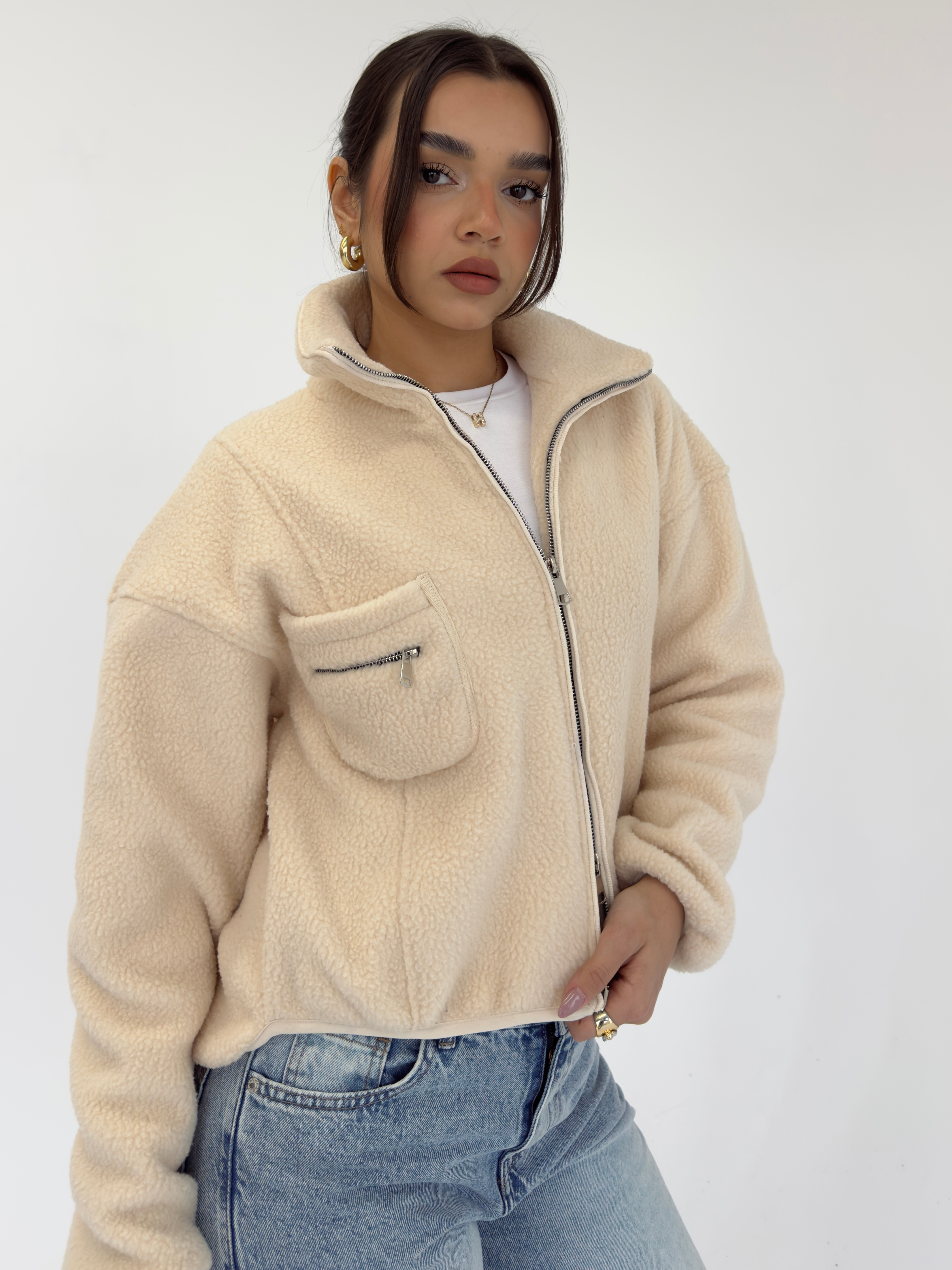 TEDDY JACKET - Beige
