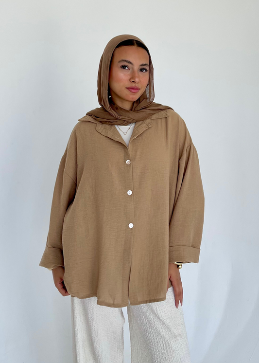 OverSized Shirt - Sand Beige