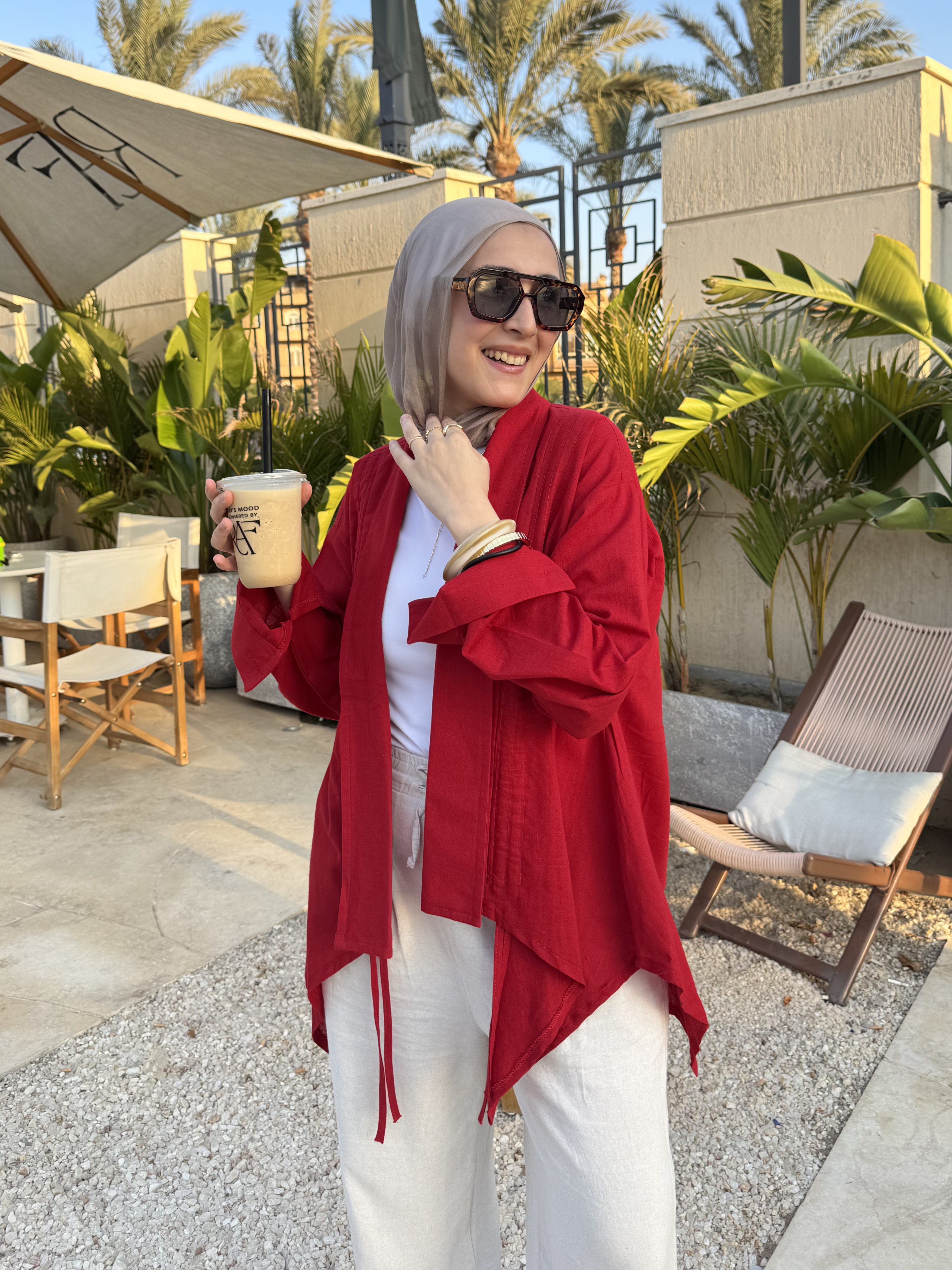 Bloom kimono- Red